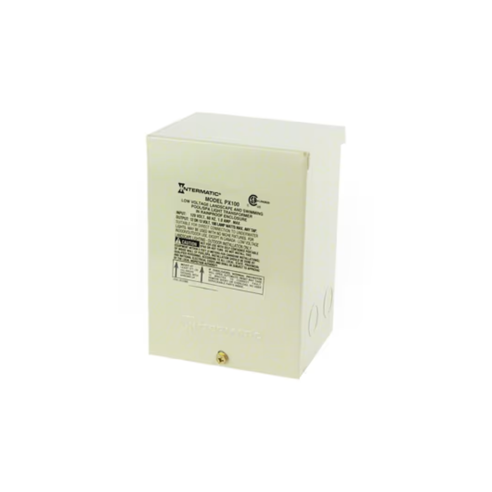 Intermatic Pool Light 100W 12V Safety Transformer, Beige | PX100